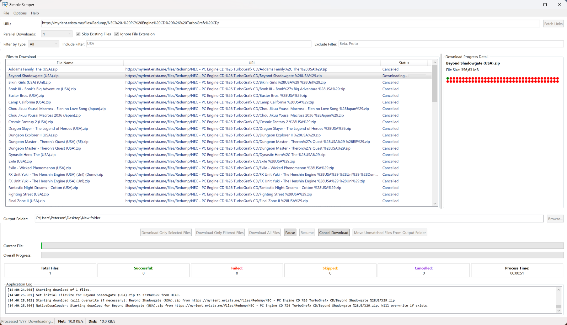 Fetch and Filter Links
